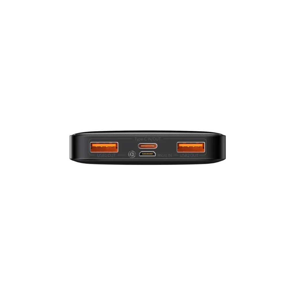 Батарея універсальна Baseus Bipow 10000mAh, 15W, MicroUSB, 2*USB, Type-C, black (PPBD050001) - зображення 4