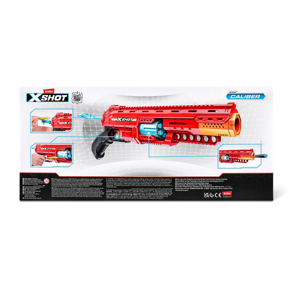 Іграшкова зброя Zuru Бластер X-Shot Excel-S1 Caliber (36675R) - зображення 7