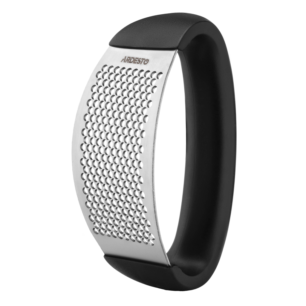 Прес для часнику Ardesto Gemini, 12см, нержавіюча сталь, пластик, чорний (AR7002B) - зображення 2