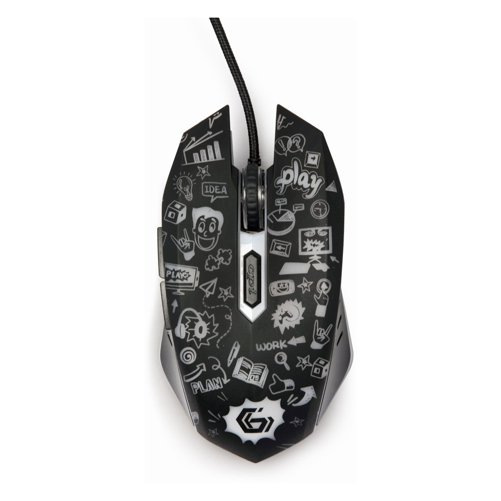 Мишка Gembird MUS-6B-GRAFIX-01 USB Black (MUS-6B-GRAFIX-01) - зображення 3
