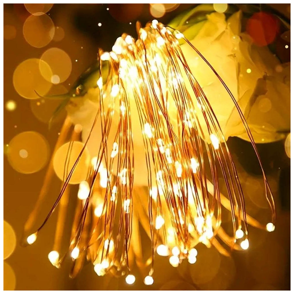 Гірлянда ColorWay Струна LED 50 5 м теплий колір 3 AA Battery (CW-G-50L5NB) - зображення 5