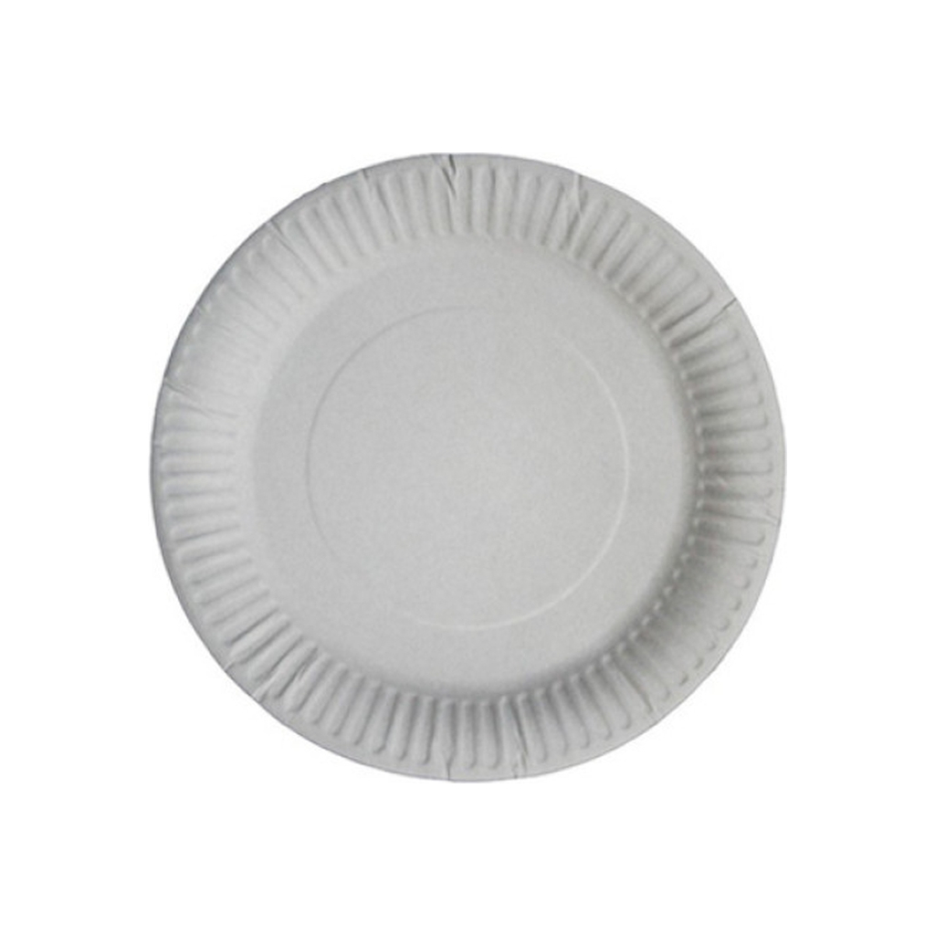 Тарілки одноразові Romus Картонні Білі D190 мм 100 шт. (Д19) - зображення 1