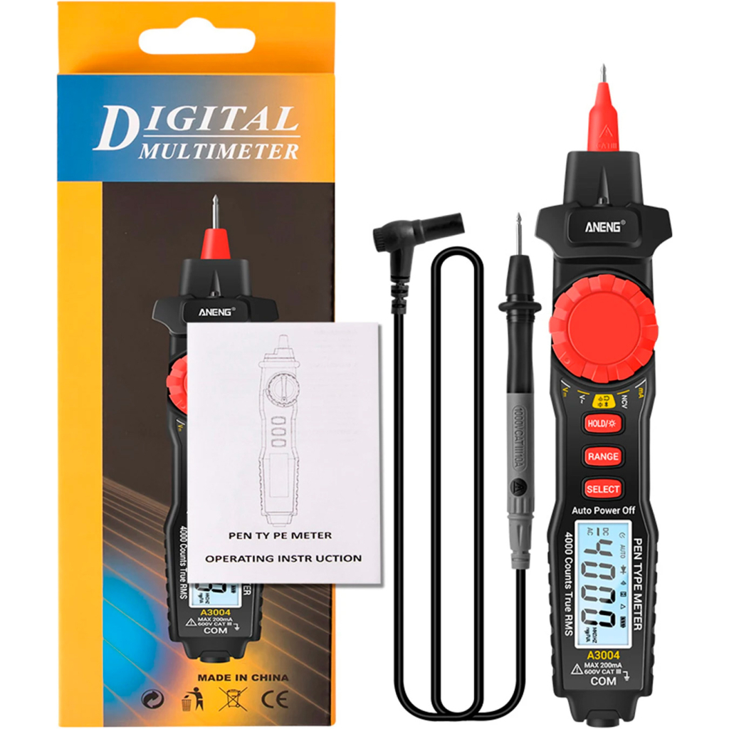 Цифровий мультиметр ANENG A3004, V, A, C, R, F (A3004) - зображення 4