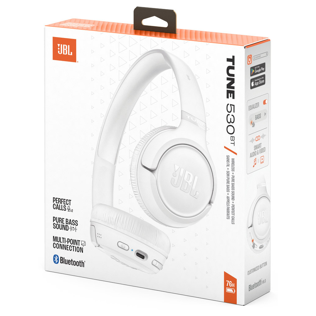 Навушники JBL Tune 530BT White (JBLT530BTWHTEU) - зображення 10