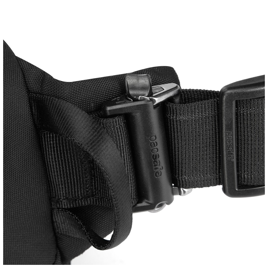 Сумка-бананка Pacsafe Vibe 100 hip pack, чорна (60141130) - зображення 7