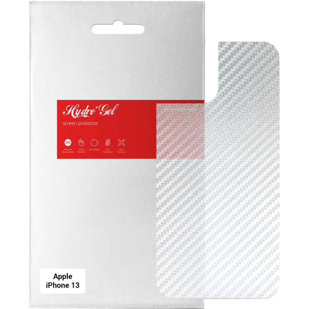 Плівка захисна Armorstandart back side Apple iPhone 13 Carbone Silver (ARM61062) - зображення 1