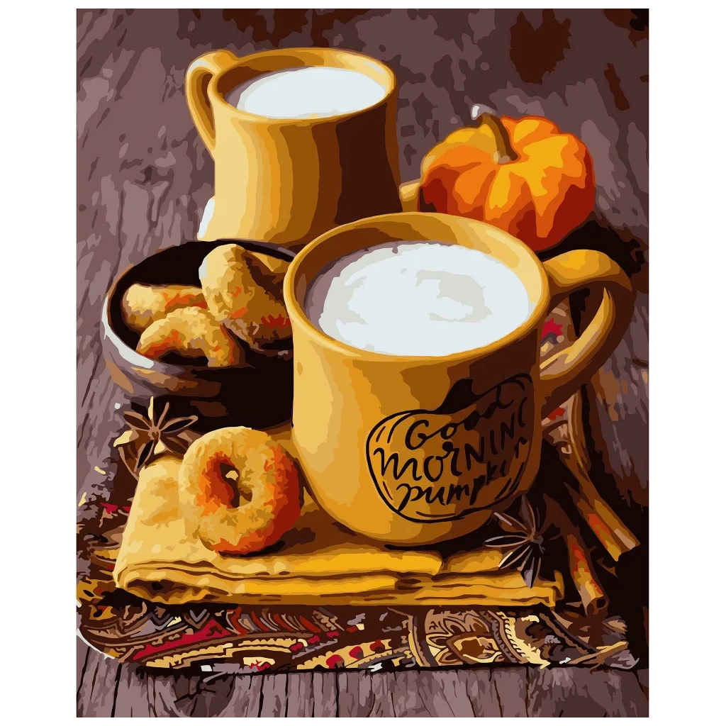 Картина по номерам Strateg Пінка молока 40х50 см (VA-3211) - зображення 1