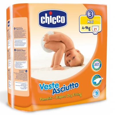 Підгузки Chicco Veste Asciutto Midi 21 шт (06709.00) - зображення 1
