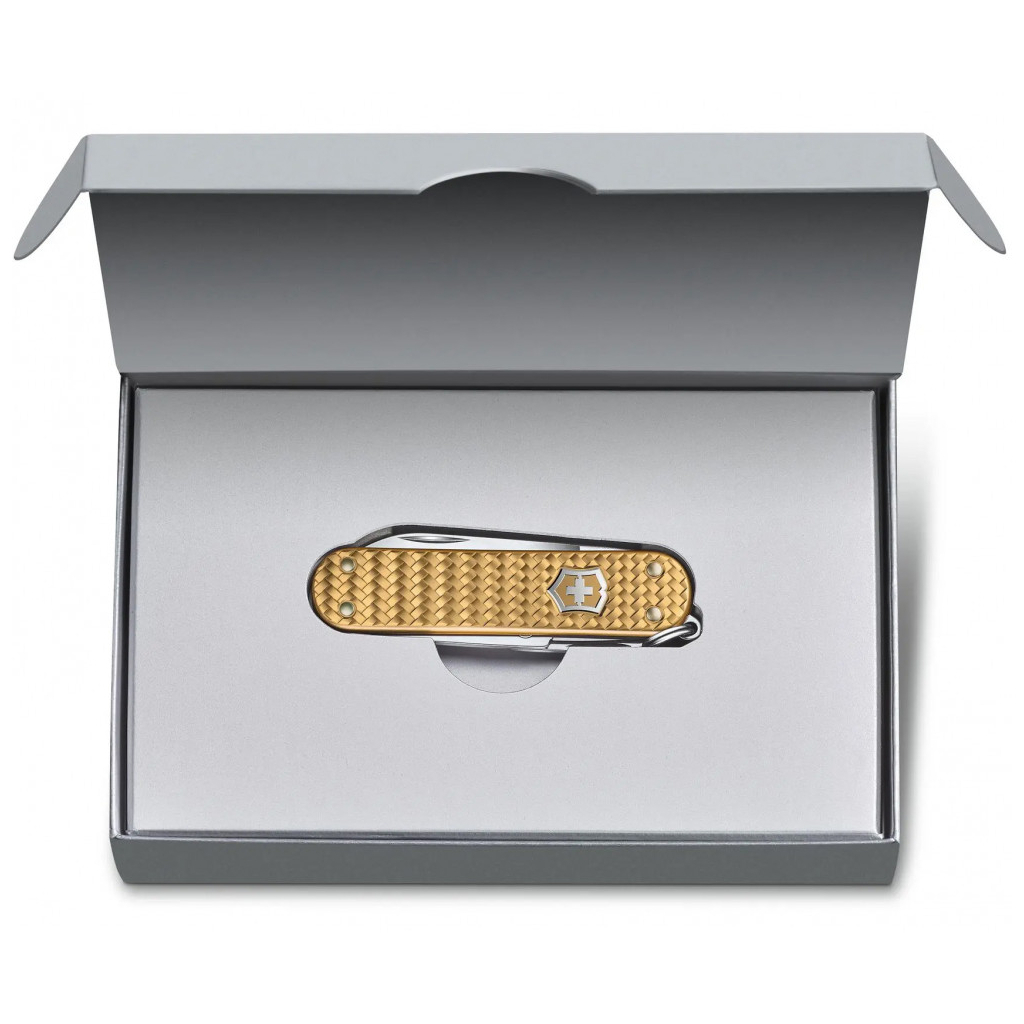 Ніж Victorinox Classic SD Precious Alox Brass Gold (0.6221.408G) - зображення 3
