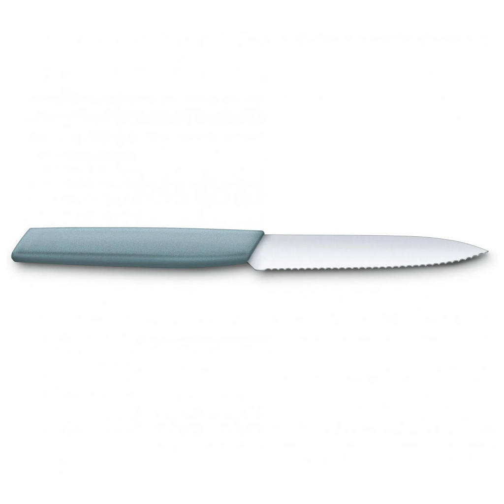 Кухонний ніж Victorinox Swiss Modern Paring Serrate 10см Blue (6.9006.10W21) - зображення 2