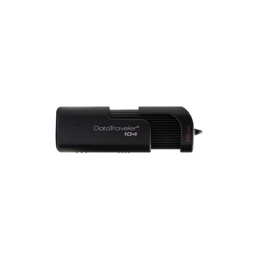 USB флеш накопичувач Kingston 16GB DataTraveller 104 Black USB 2.0 (DT104/16GB) - зображення 1