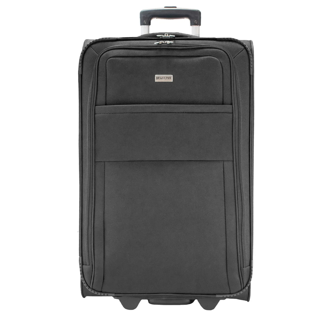 Валіза Semi Line Поліестр 25" M Чорна (T5601-3) - зображення 2