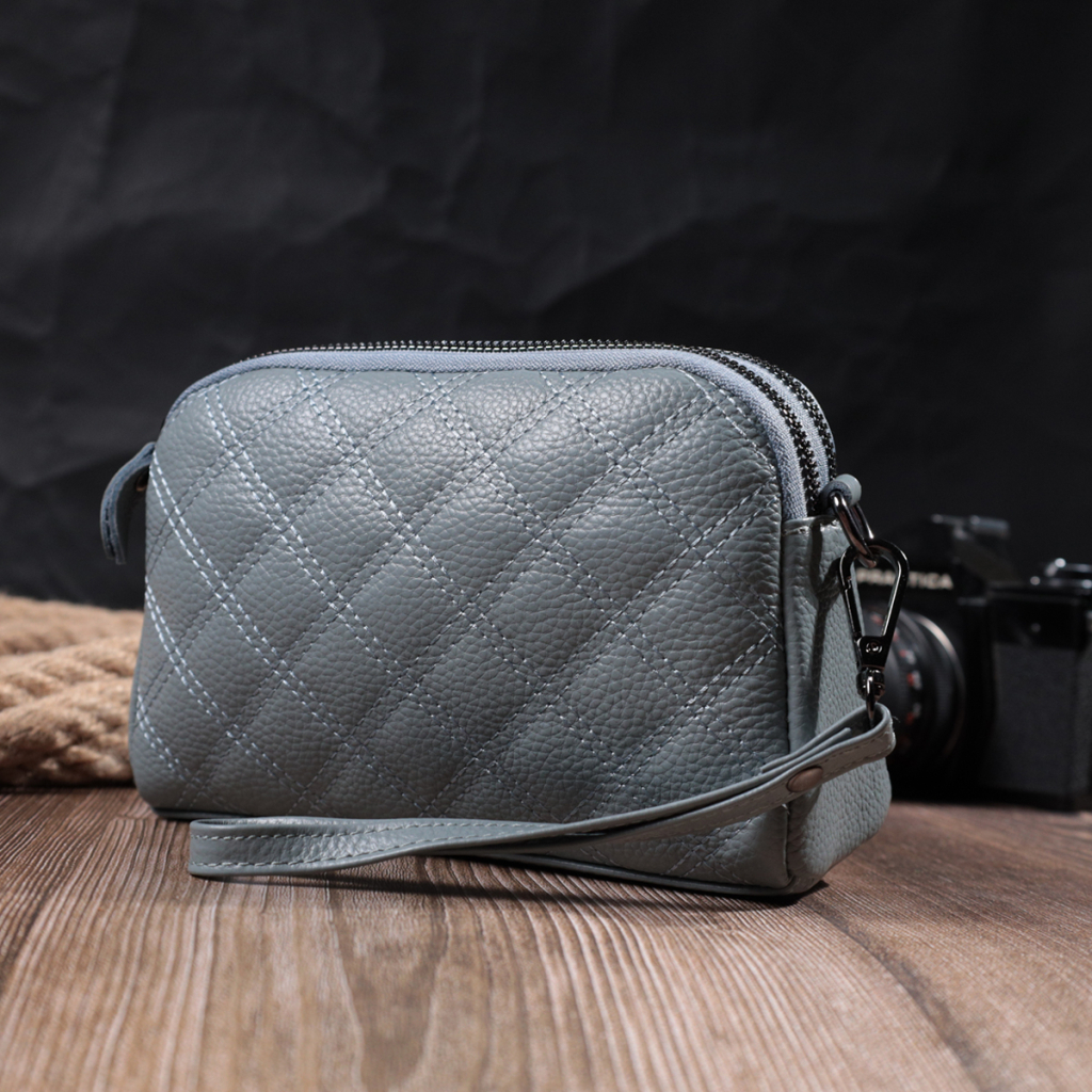 Сумка Vintage З натуральної шкіри Синя (22808) - зображення 12