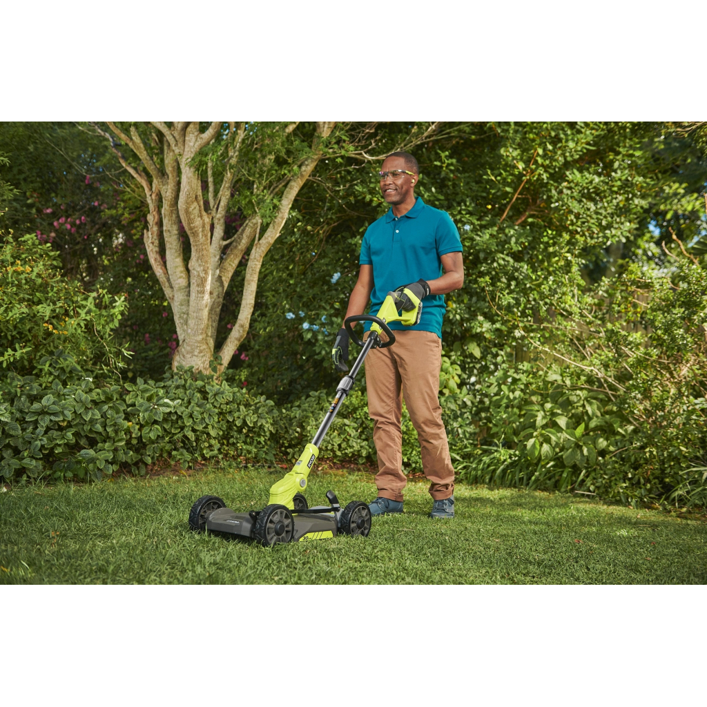Тример садовий Ryobi RY18LMC30A-0 ONE+ 18В, 30см, висота 38-75мм, EasyEdge телескоп.штанга, 6.4кг (без АКБ та ЗП) (5133005917) - зображення 4