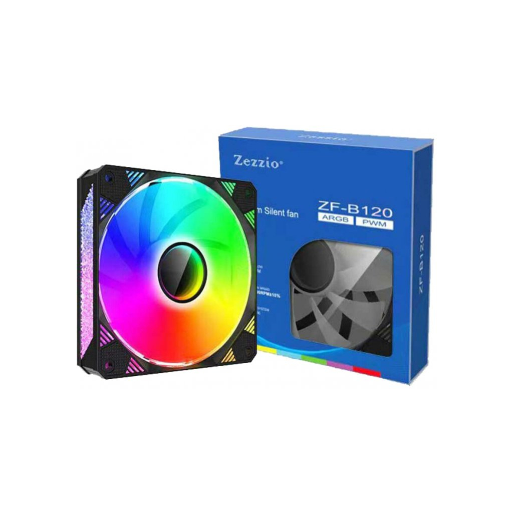 Кулер до корпусу Zezzio ZF-B120 ARGB - зображення 8