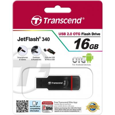 USB флеш накопичувач Transcend JetFlash 340 USB 2.0 On-The-Go (TS16GJF340) - зображення 7