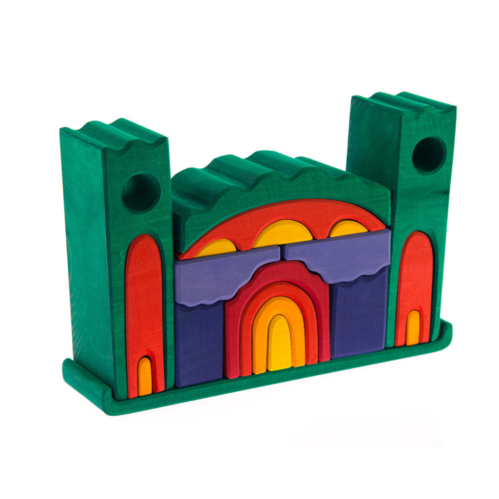 Конструктор Nic дерев'яний Все в замку зелений (NIC523269) - зображення 2