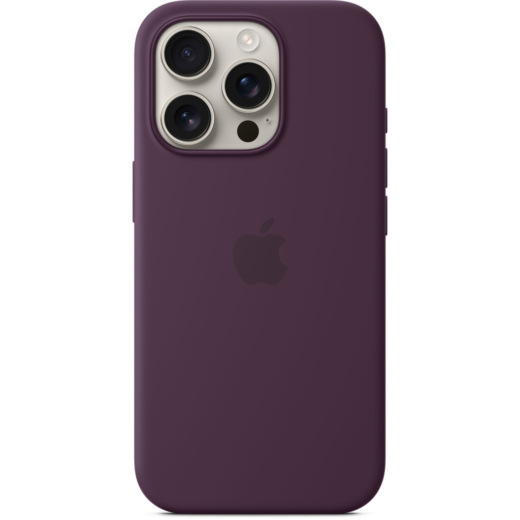 Чохол до мобільного телефона Apple iPhone16 Pro Silicone Case with MagSafe - Plum (MYYM3ZM/A) - зображення 3