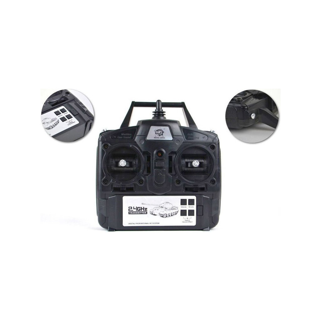 Радіокерована іграшка Heng Long Танк King Tiger Henschel 1:16 з пневмогарматою (HL3888A-1Upg) - зображення 5