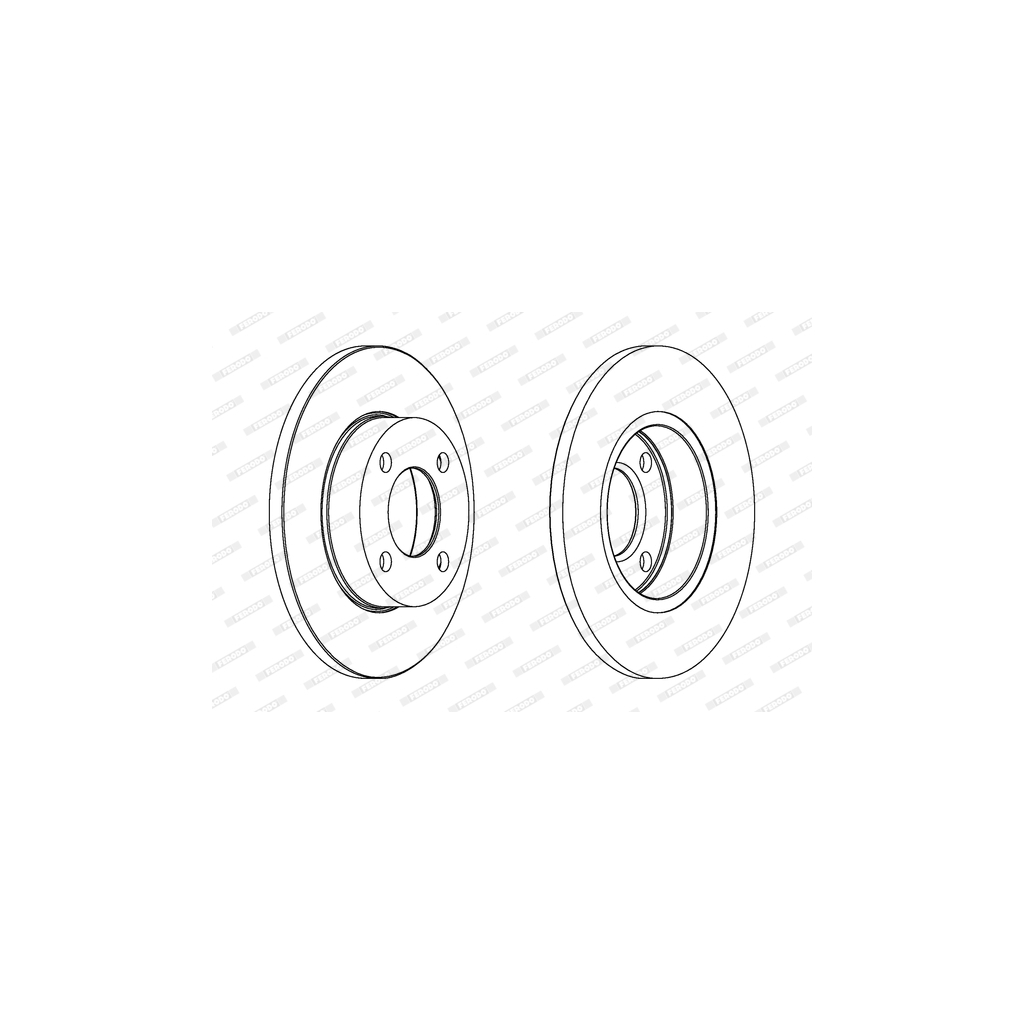 Гальмівний диск FERODO DDF048 - зображення 1