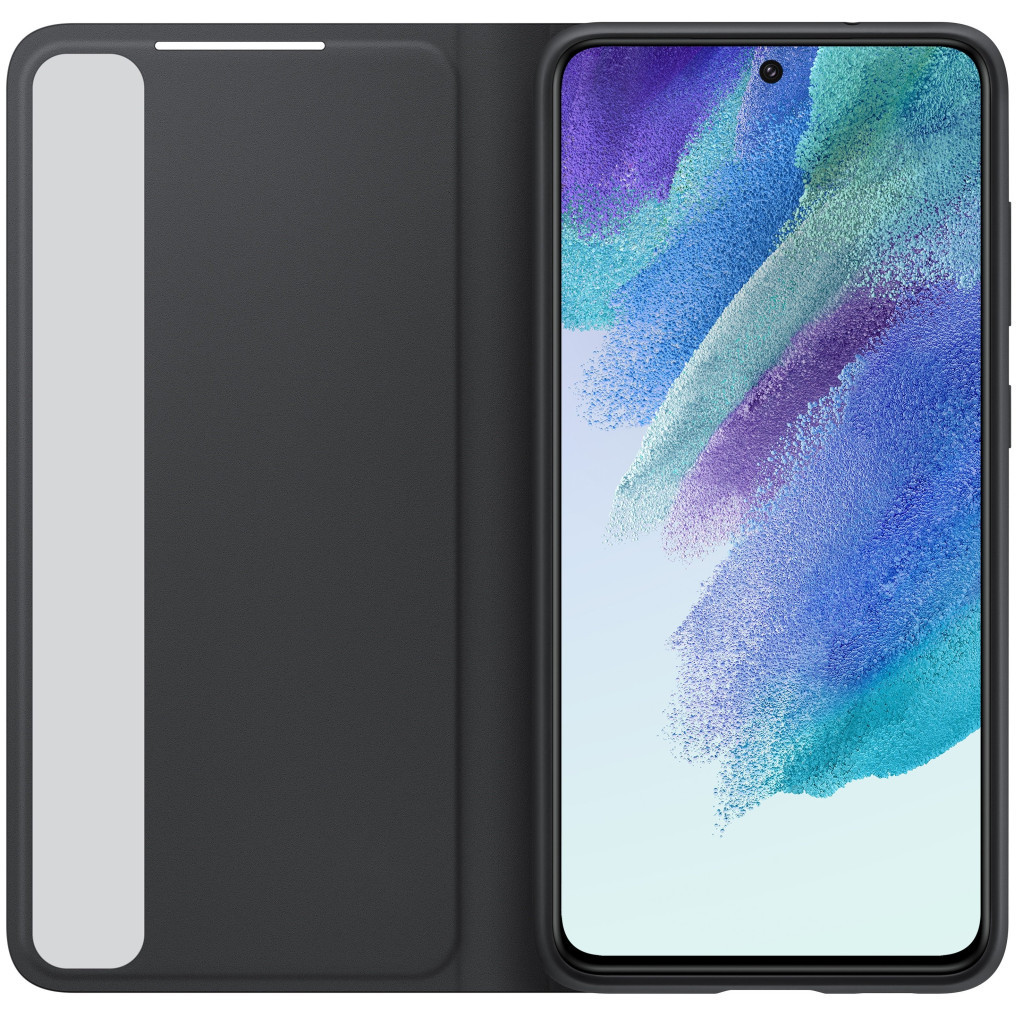 Чохол до мобільного телефона Samsung Clear View Cover Galaxy S21 FE (G990) Dark Gray (EF-ZG990CBEGRU) - зображення 4