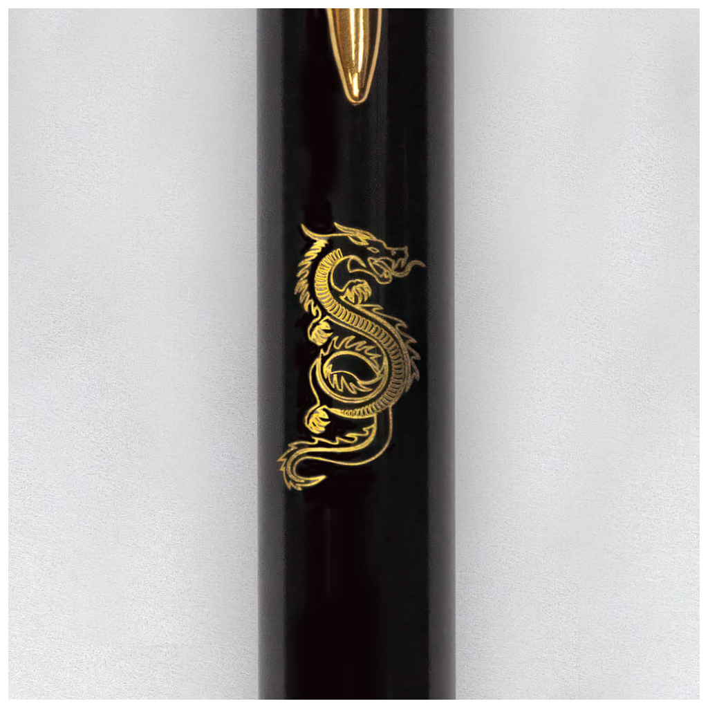 Ручка кулькова Parker IM 17 ZODIAC Black GT BP Дерев'яний Дракон (22032_Z302y) - изображение 3