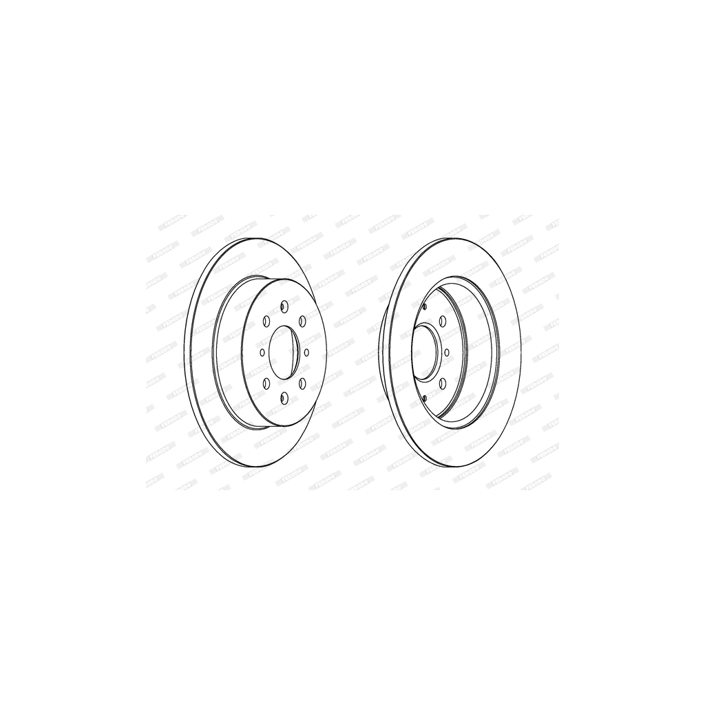 Гальмівний диск FERODO DDF1466 - зображення 1