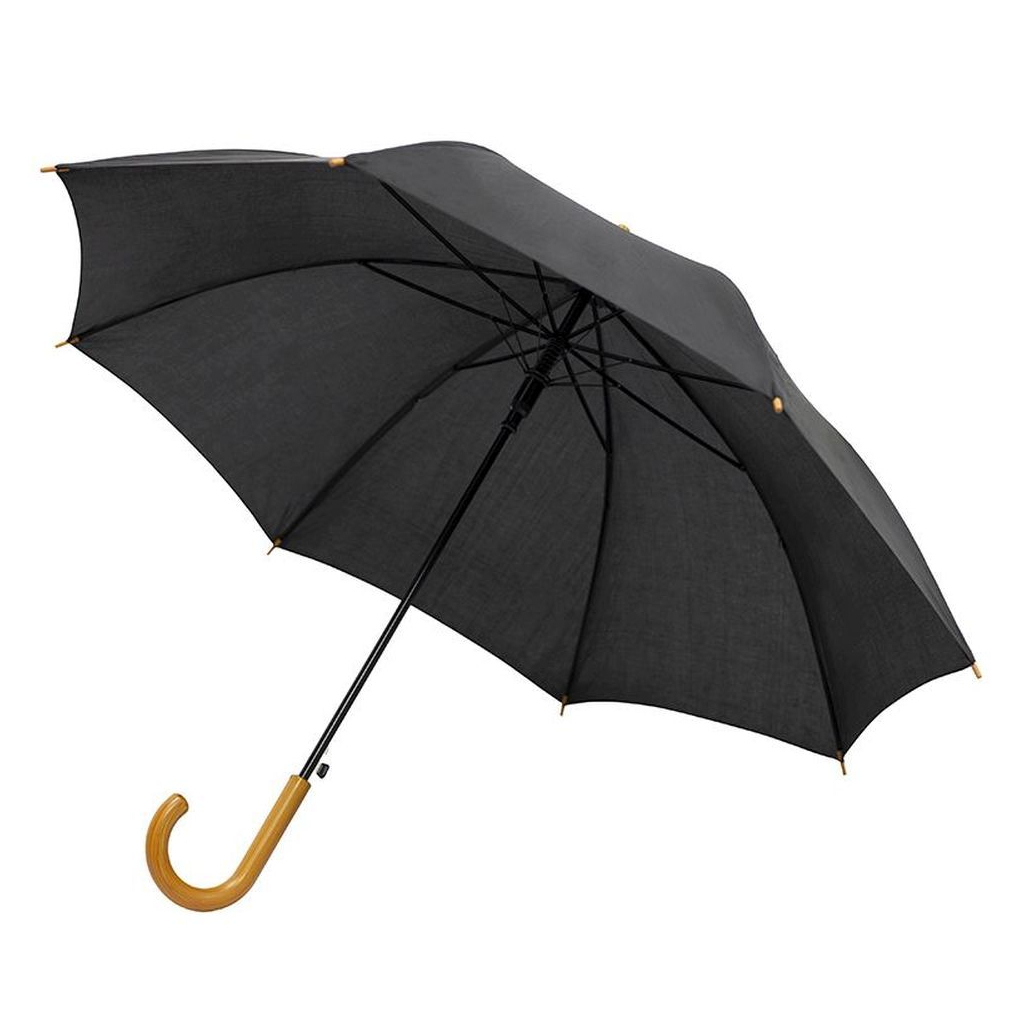 Парасоля Bergamo Promo Напівавтомат Чорна (45100-3) - зображення 1