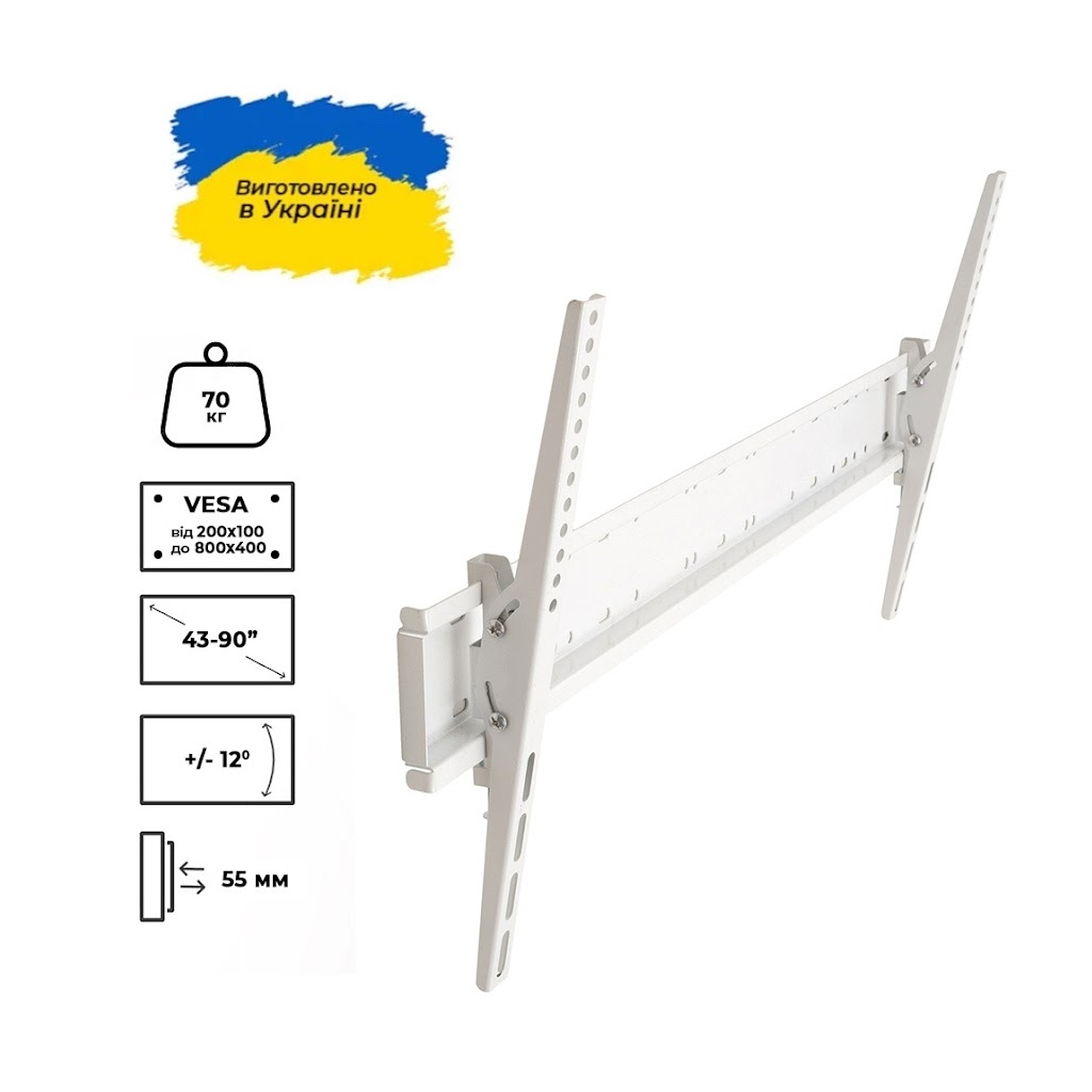 Кронштейн Sector TV80T White - зображення 1