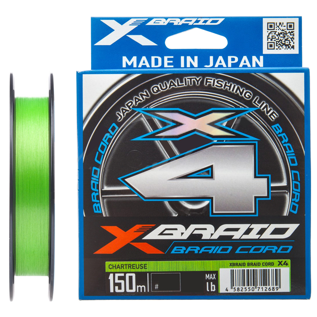 Шнур YGK X-Braid Braid Cord X4 150m 2.0/0.235mm 30lb/13.5kg (5545.03.16) - зображення 1