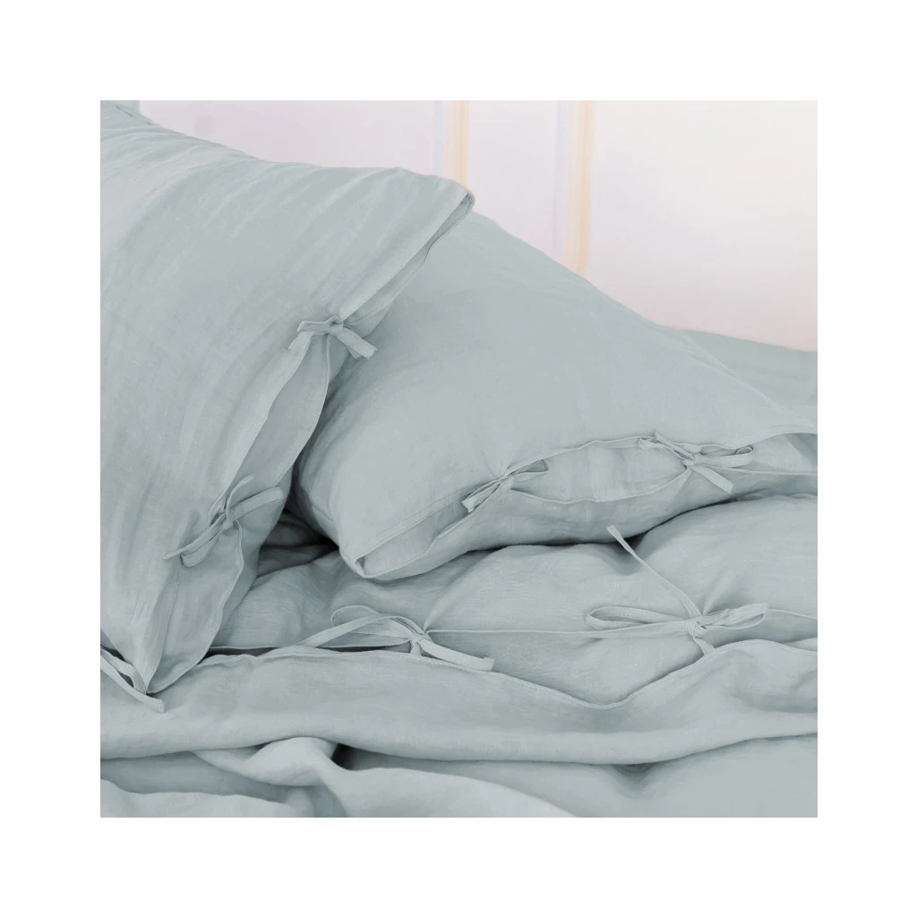 Постільна білизна MirSon Льон Natural Linen Caspian 110x140 (2200008248215) - изображение 4