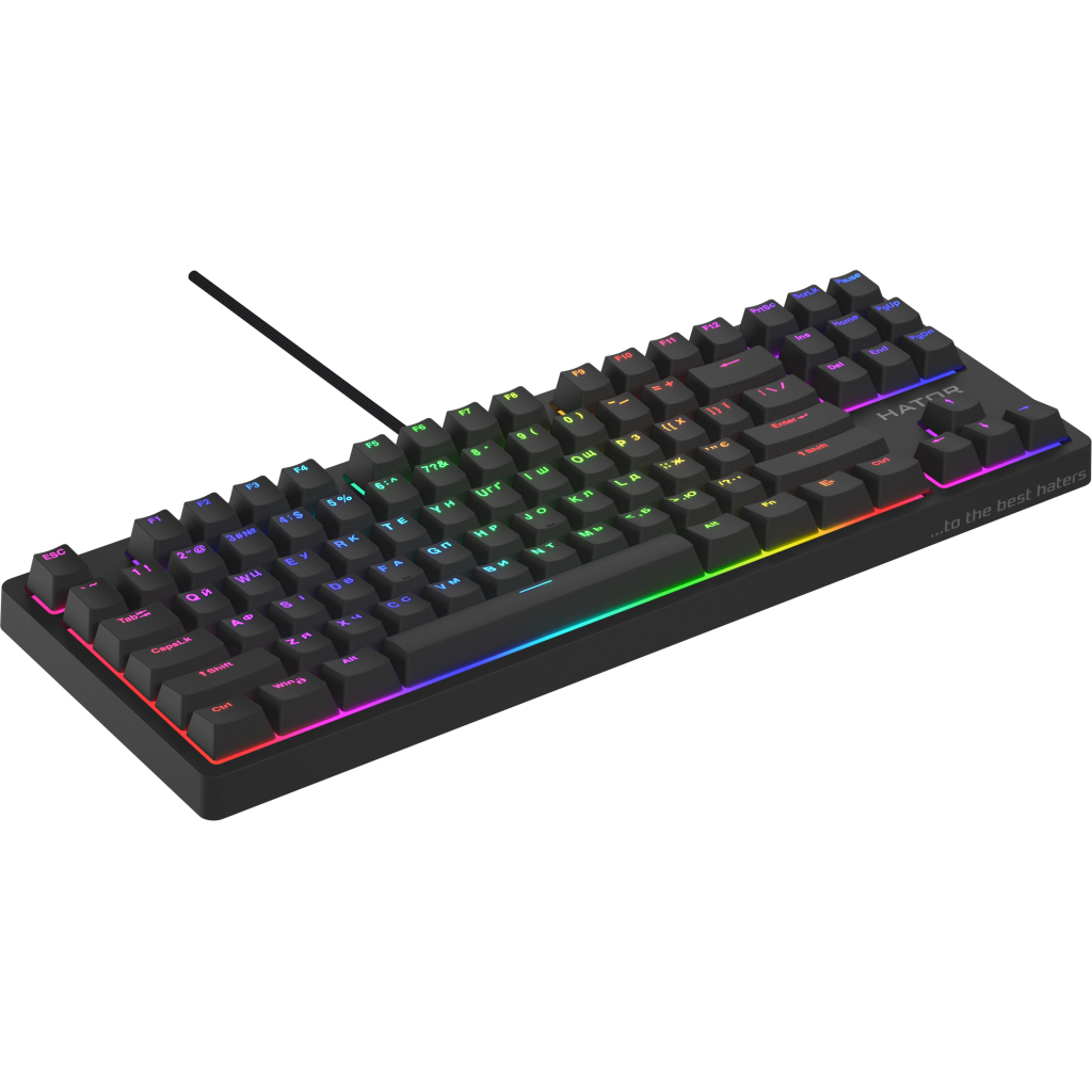 Клавіатура Hator Rockfall 2 Optica TKL Black USB Black (HTK-730) - зображення 3
