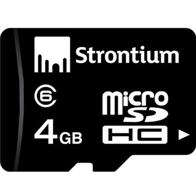 Карта пам'яті Strontium Flash Miсro-SDHC memory card 4Gb Class 6 (SR4GTFC6R) - зображення 1
