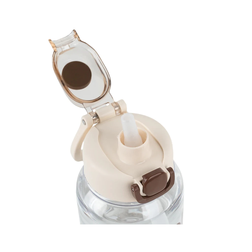 Поїльник-непроливайка Kite 700 мл, біло-коричнева (K25-1217-1) - зображення 4