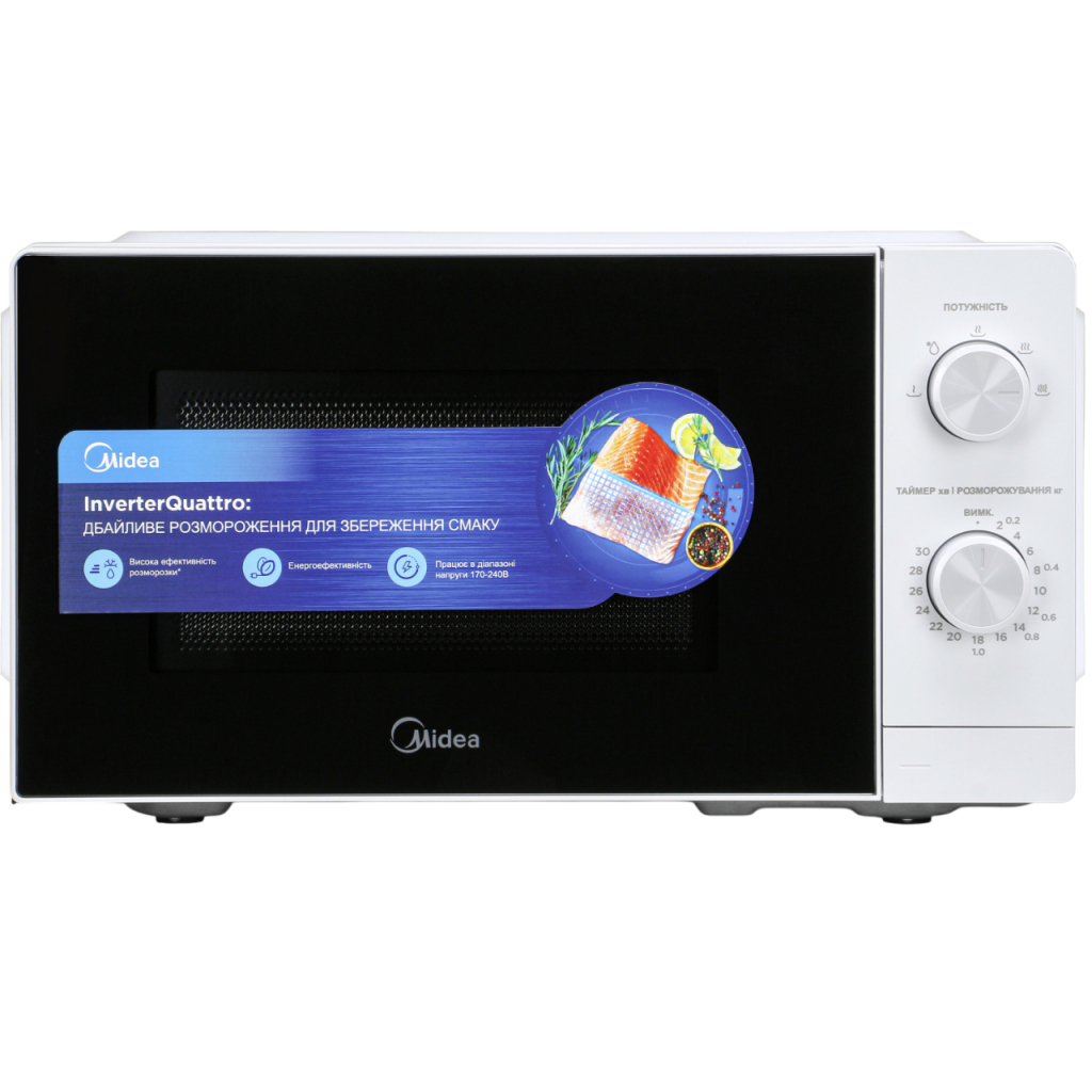 Мікрохвильова піч Midea MM7P012MZ-W - зображення 1