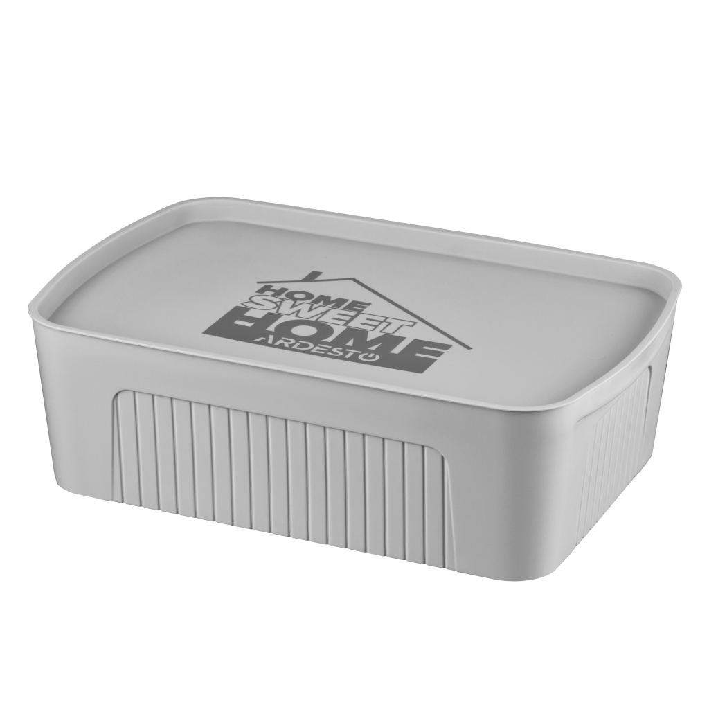 Контейнер для зберігання Ardesto З кришкою Сірий 13 л (ARHC2513G) - зображення 1
