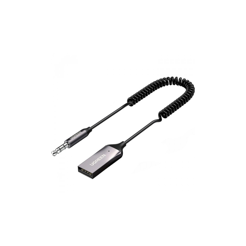 FM модулятор Ugreen Bluetooth 5.0 Aux with mic CM309 UGREEN Black (70601) - зображення 2