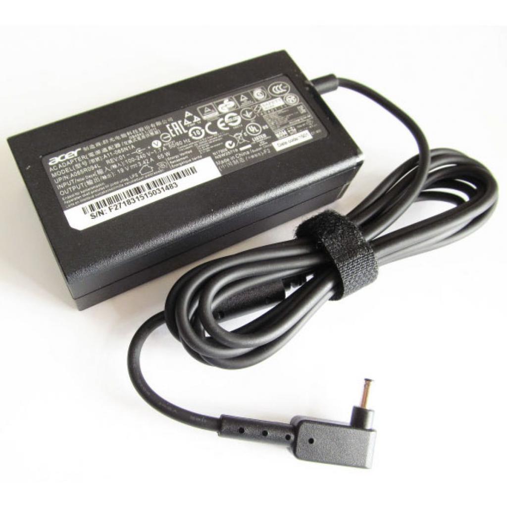 Блок живлення до ноутбуку Acer 65W 19V, 3.42A, разъем 3.0/1.1 (A11-065N1A / A40266) - зображення 1