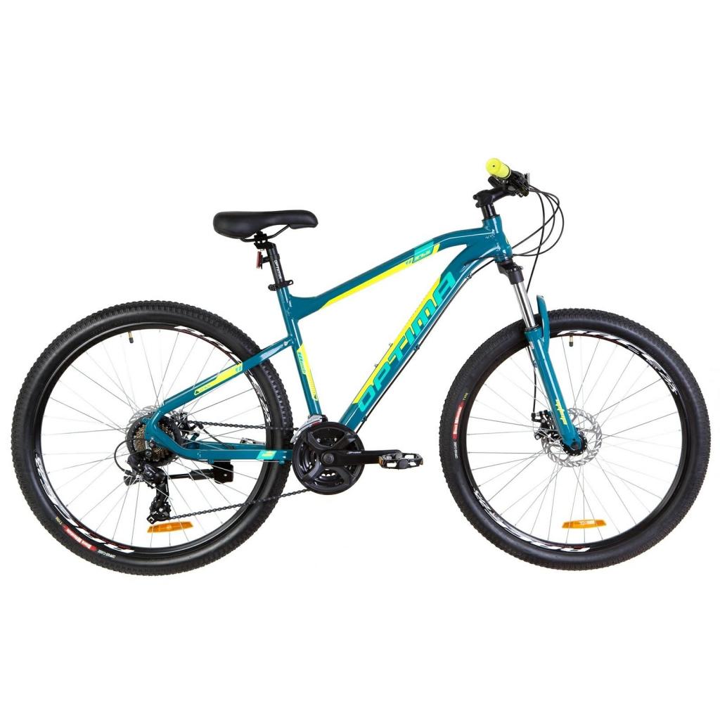 Велосипед Optimabikes 27.5" F-1 AM DD рама-18" 2019 бірюзово-жовтий (OPS-OP-27.5-031) - зображення 1