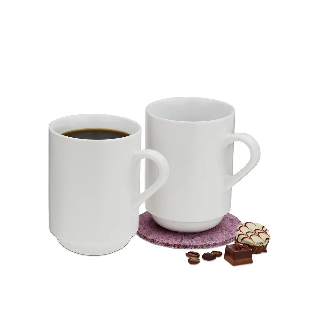 Набір чашок Kela Mattia 300 мл 2 шт White (12749) - зображення 1