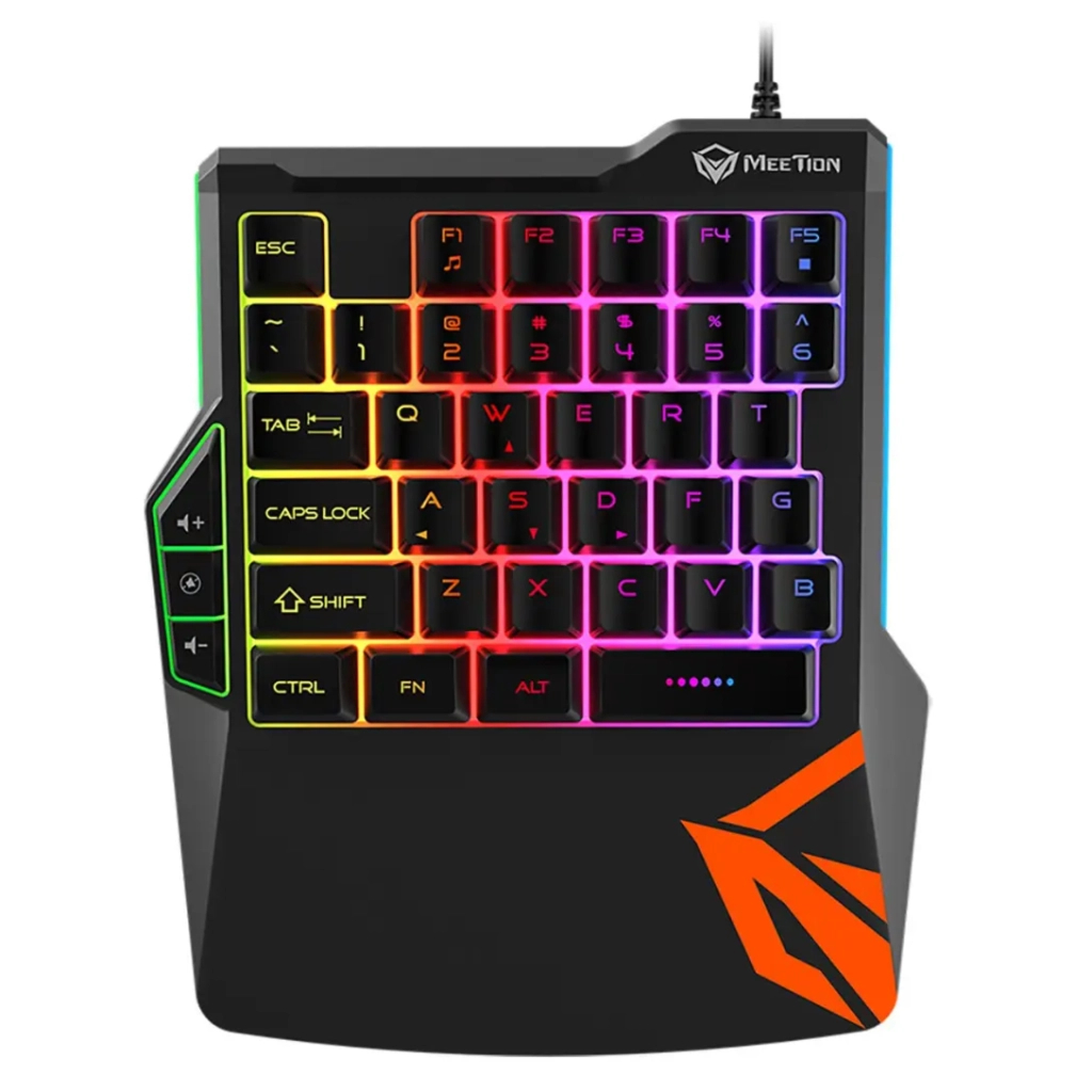 Клавіатура Meetion KB015 USB Black/Orange (MT-KB015-A) - зображення 1