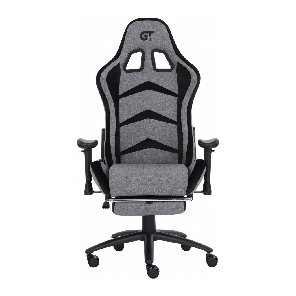 Крісло ігрове GT Racer X-2534-F Gray/Black Suede (X-2534-F Fabric Gray/Black Suede) - зображення 7