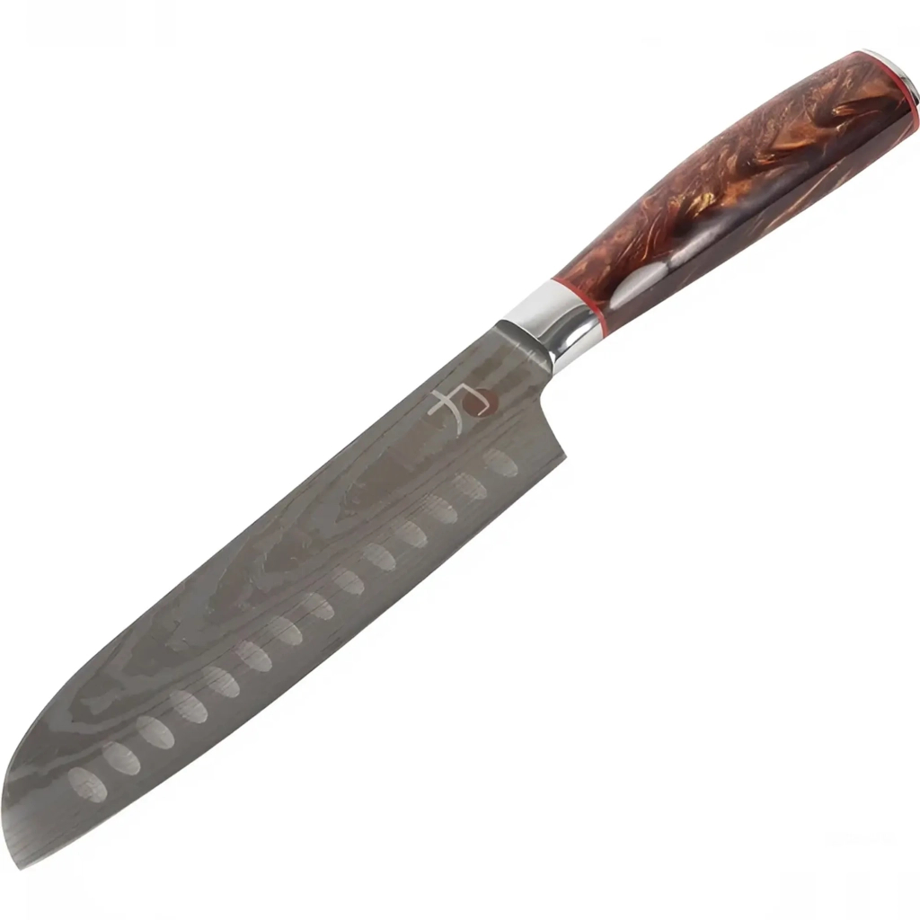 Кухонний ніж MasterPro Tetsu, сантоку, 17.5 см, коричневий (BGMP-4128-BR) - зображення 2