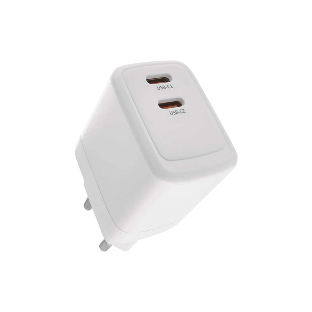 Зарядний пристрій EMOS V03G35 2xUSB-C 35W GaN (V03G35) - зображення 1