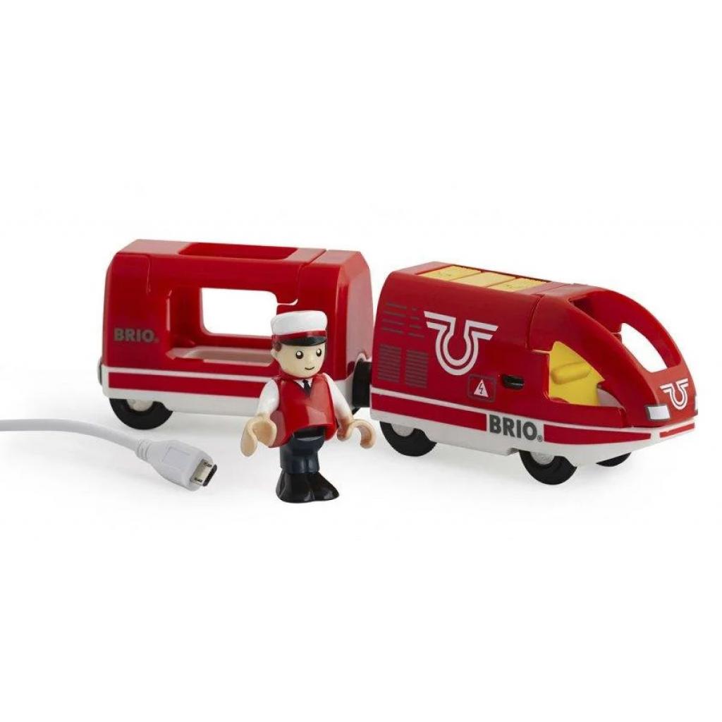 Залізниця Brio World Потяг USB зарядка, вагон, машиніст (33746) - зображення 5