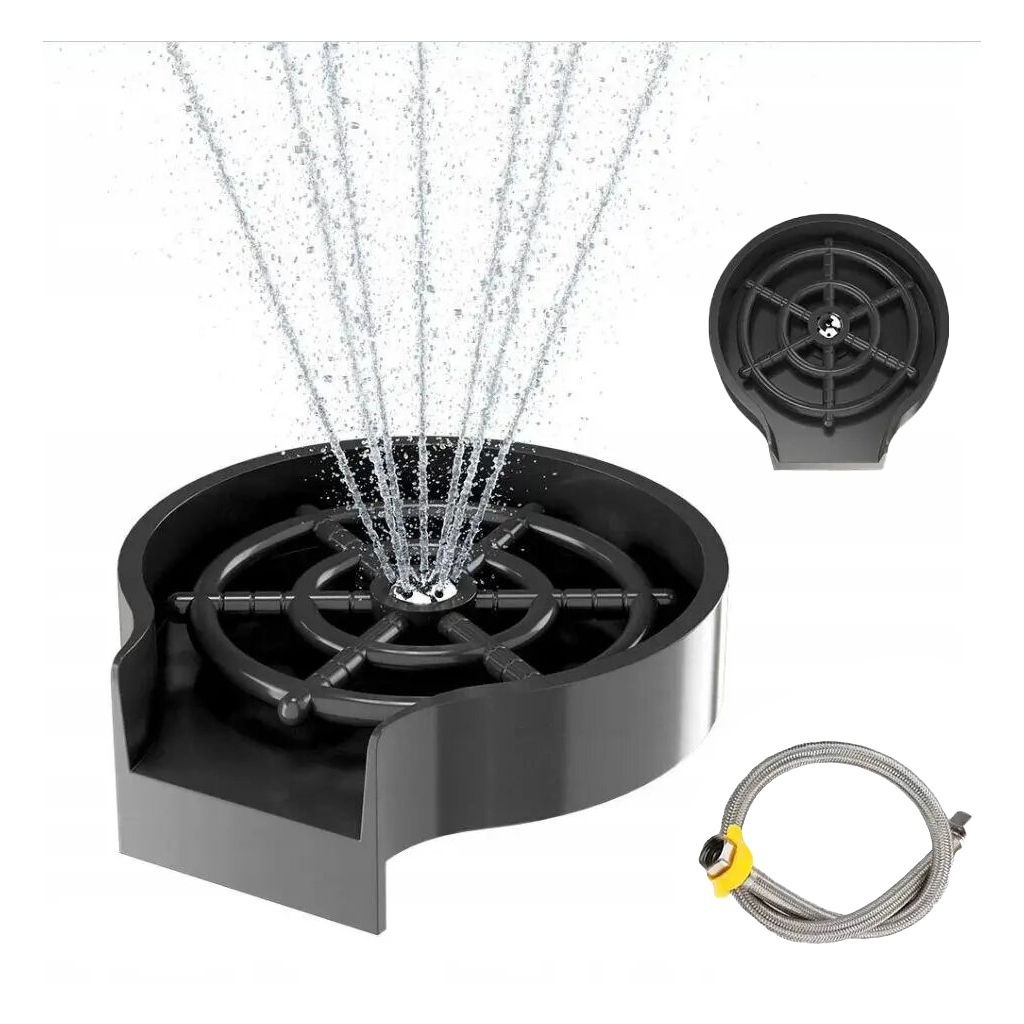 Мийка кухонна Adamant Minimal антрацит + змішувач + дозатор + ополіскувач склянок + кола (4824296106415) - зображення 5