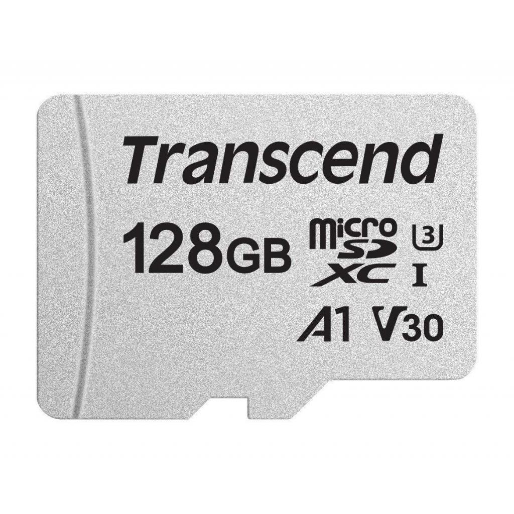 Карта пам'яті Transcend 128GB microSDXC class 10 UHS-I U3 A1 (TS128GUSD300S) - зображення 1