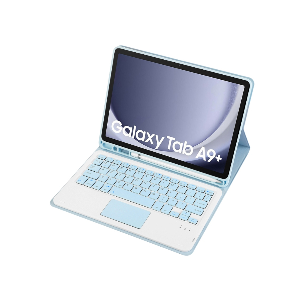 Чохол до планшета BeCover Keyboard+TouchPad Samsung Tab A9 Plus SM-X210/SM-X215/SM-X216 11.0" Light Blue (712414) - зображення 4