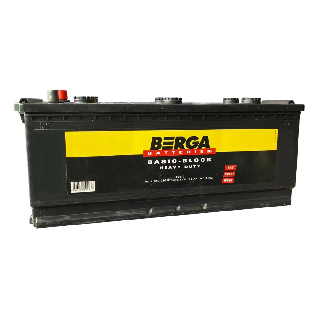 Акумулятор автомобільний Berga Truck Basicblock 140Ah бокова(+/-) (760EN) (6400360767902) - зображення 3