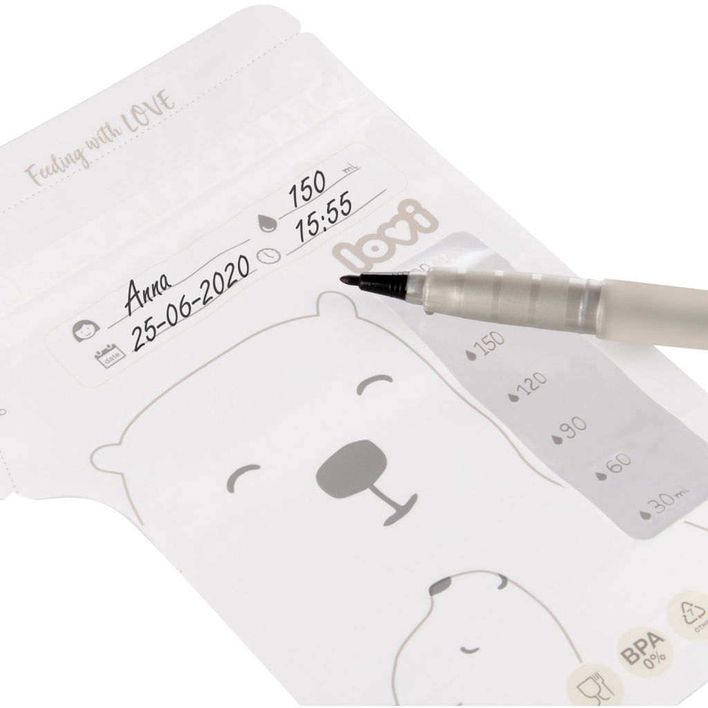 Пакет для зберігання грудного молока Lovi Buddy bear 25 шт (12/208) - зображення 3